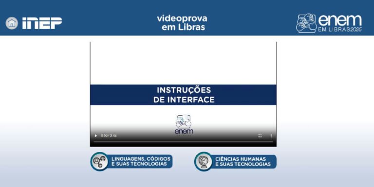 Plataforma Enem Libras amplia acervo e disponibiliza provas de 2017 a 2025