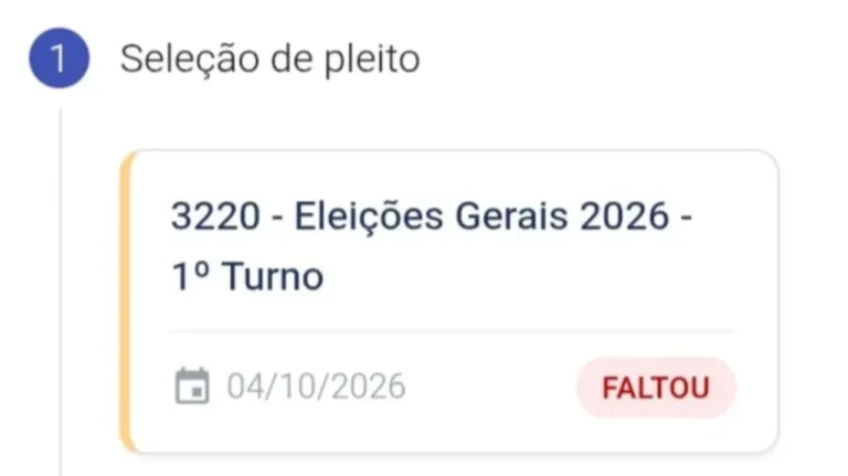Eleições 2026: entenda por que o sistema do TSE exibiu status de faltoso indevidamente